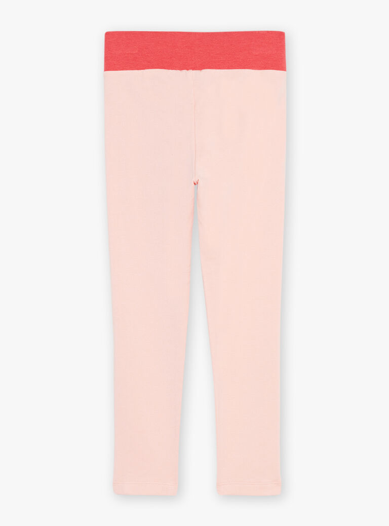 Legging rose à taille croisée
