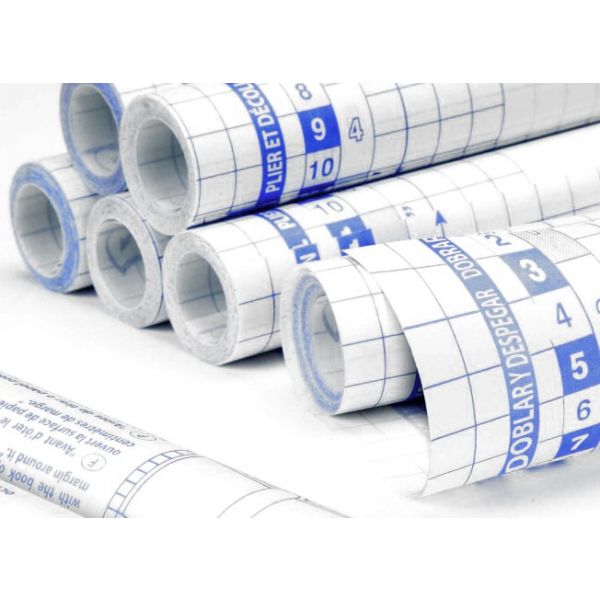 Rolo Forra Livros Adesivo 0.50x20m 80mc Transparente - 12312802