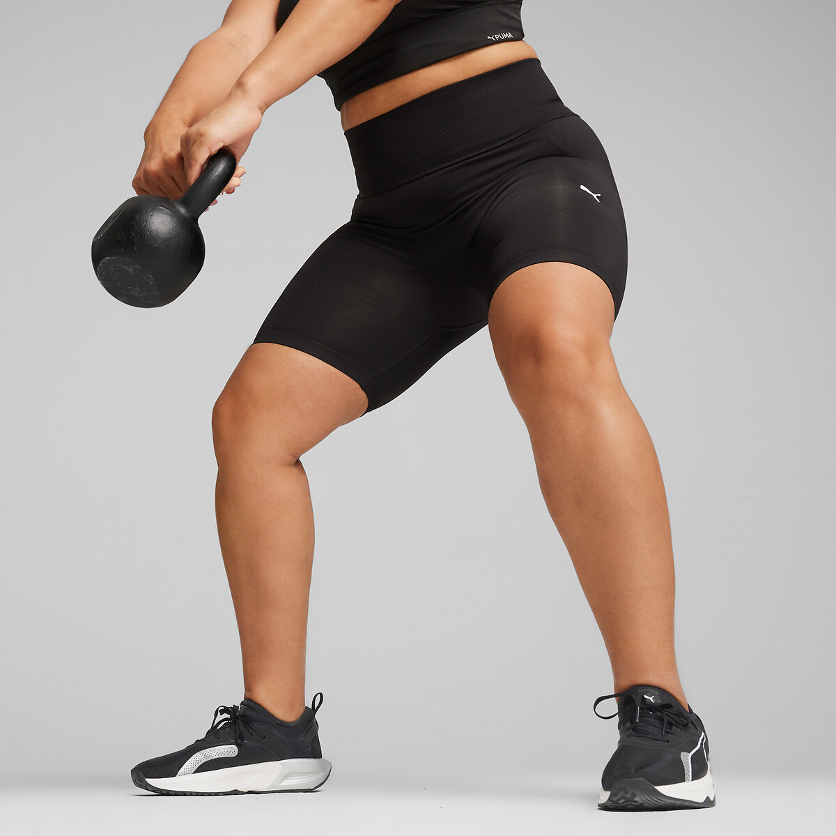 PUMA<br>Shorts esportivos sem costura Myfit, cintura alta de 15 cm