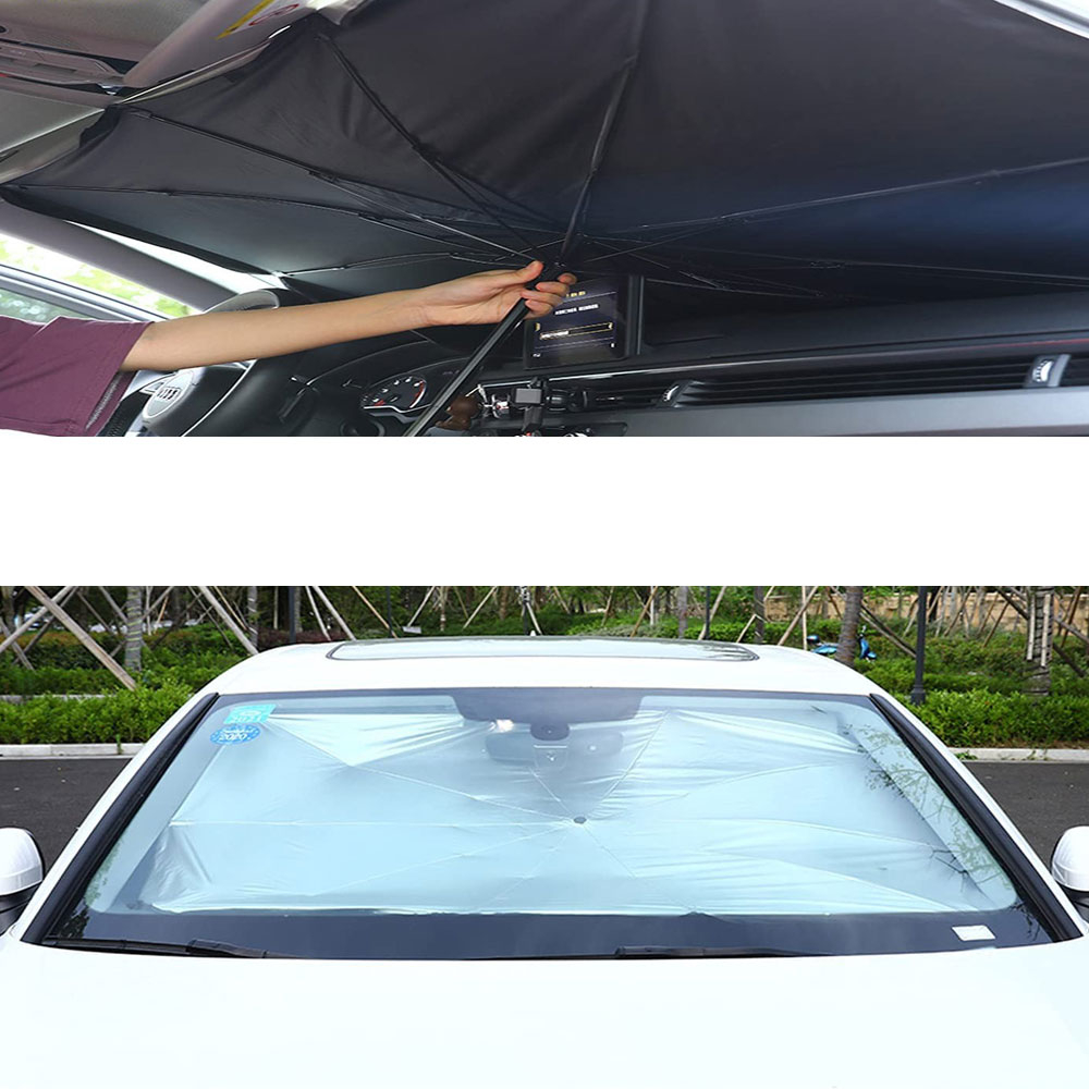 (133x76cm) Praktische Windschutzscheibe Sonnenblende Sonnenschirm für das Auto