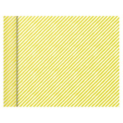 Clairefontaine Excellia Tiny Rolls - Papier cadeau rayures jaune - 35 cm x 5 m - 80 g/m²