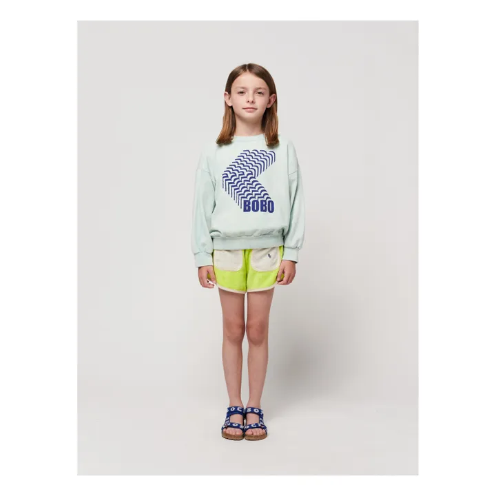 Bobo Choses Sweat Coton Bio Shadow | Bleu