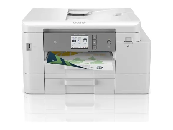Brother MFC-J4540DW - Multifunktionsprinter - farve - blækprinter - A4 (210 x 297 mm) (original) - A4/Legal (medie) - op til 13 spm (kopiering) - op til 20 spm (udskriver) - 150 ark - 14.4 Kbps - USB 2.0, LAN, Wi-Fi(n), NFC