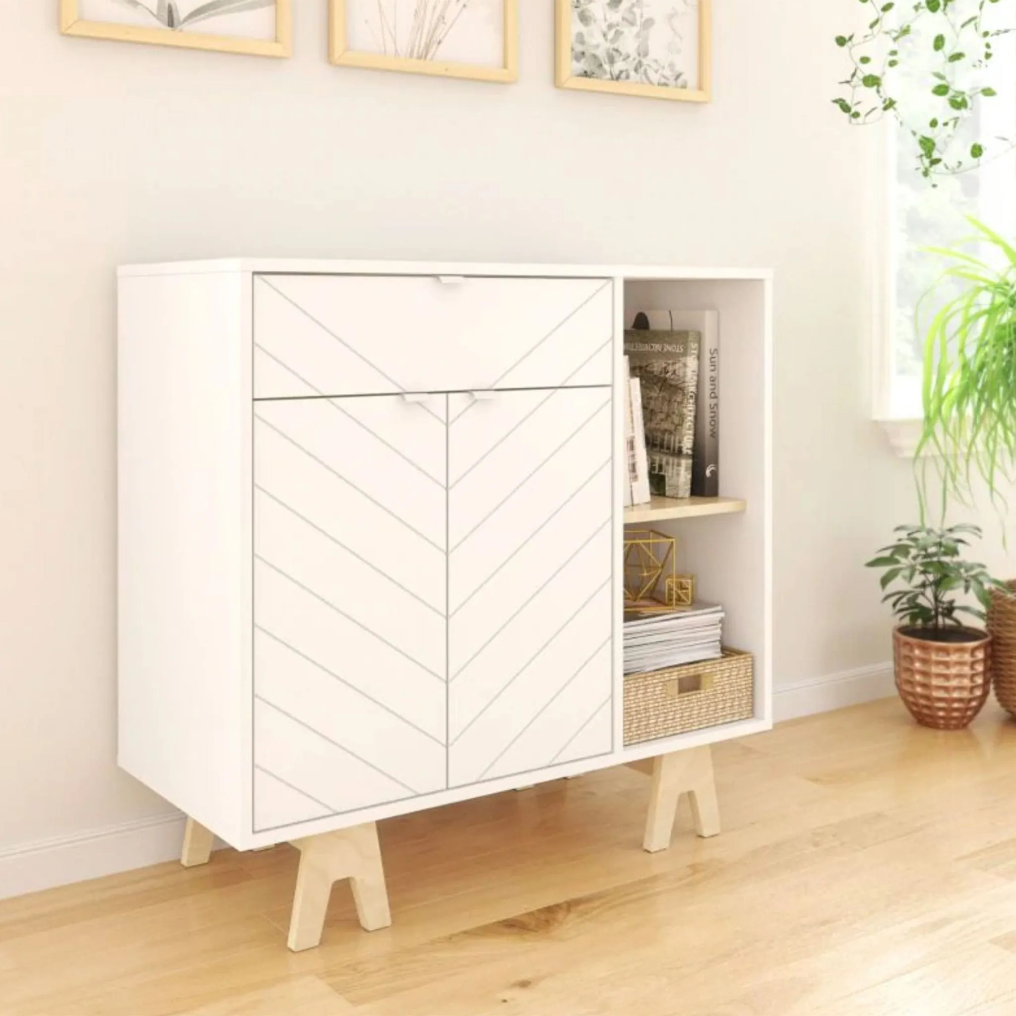 Nexera Buffet Gossip - Blanc  Naturel