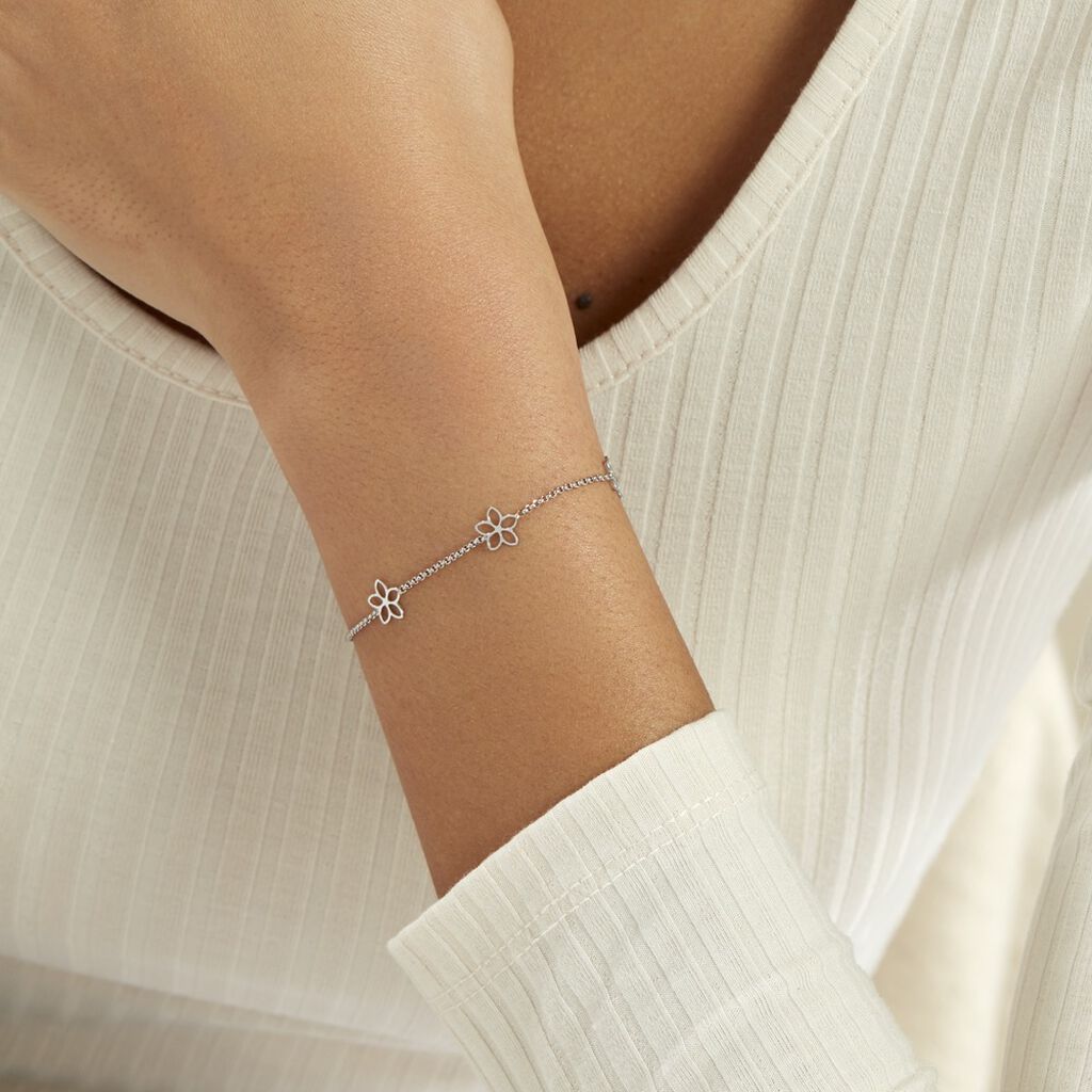 Bracelet Tinou Argent Blanc