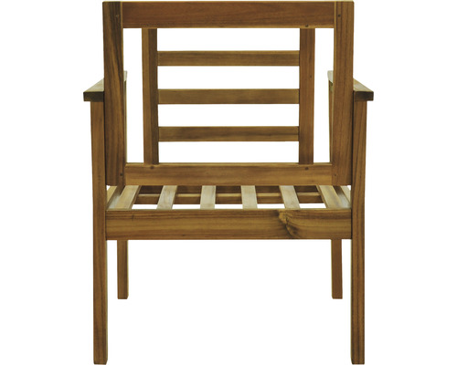 Alina Garden Place 4-zits houten tuinmeubelset bestaande uit: tafel, 2 stoelen, tweezitsbank, kussens