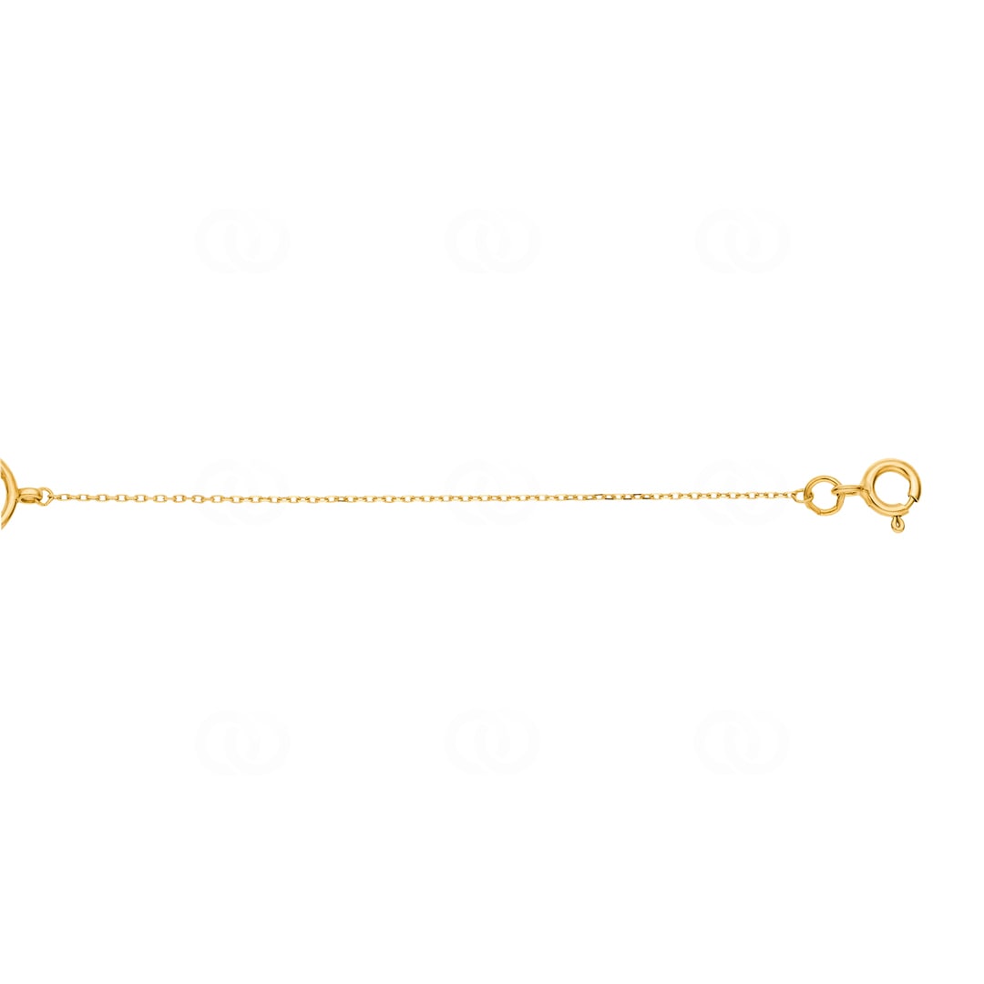 Armband 750/18 K Gelbgold mit Saphir