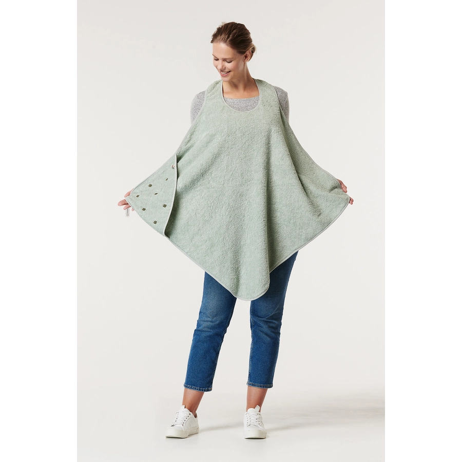 Noppies Badecape Wearable hooded towel 110cm Puritan Gray