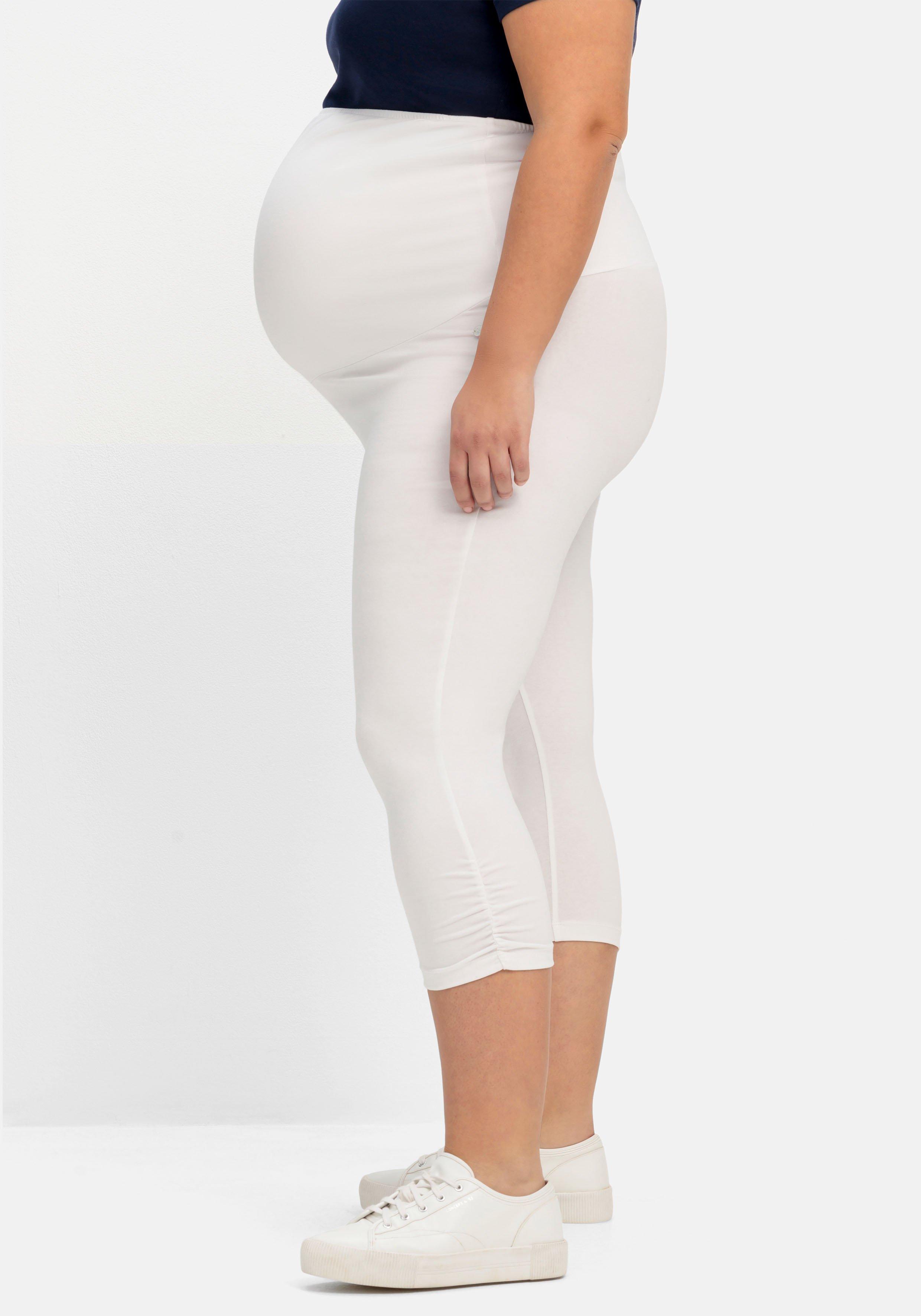 Umstands-Leggings in Caprilänge, mit Überbauchbund
