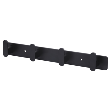 Wandkapstok Joe zwart aluminium 295 mm