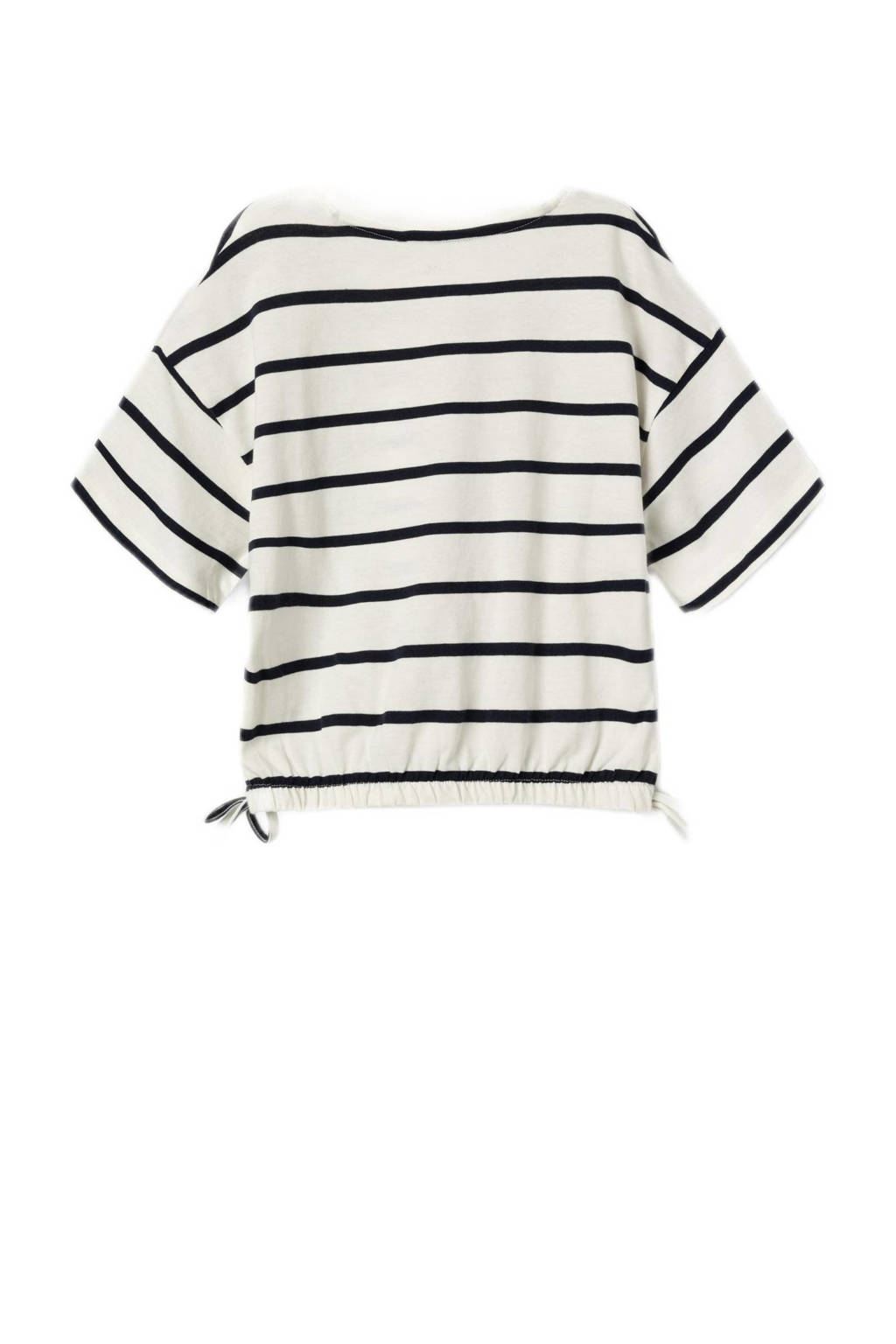NAME IT gestreept T-shirt NKFFUNION ecru/zwart