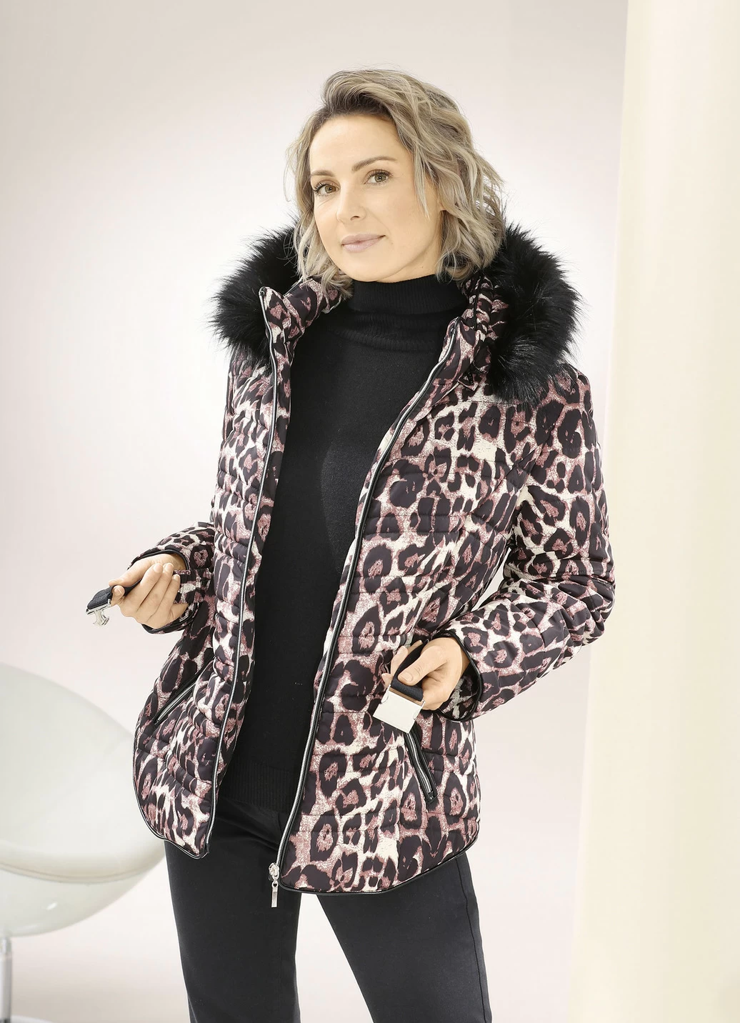 Jacke mit Stretchgürtel