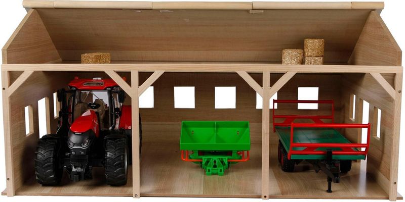 Kids Globe - Loods Voor Tractoren - Hout - Geschikt Voor Bruder Tractoren - 1:16