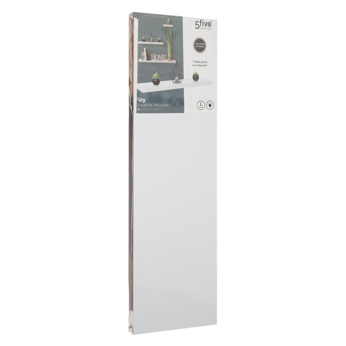 ETAGERE MURALE 80CM BLANC