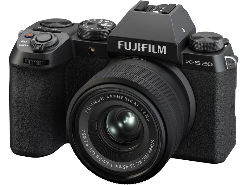 Fujifilm Fotokamera X-S20 XC 15-45 mm Vielseitige Reisekamera mit Ki-Autofokus und langer Akkulaufzeit mit Objektiv