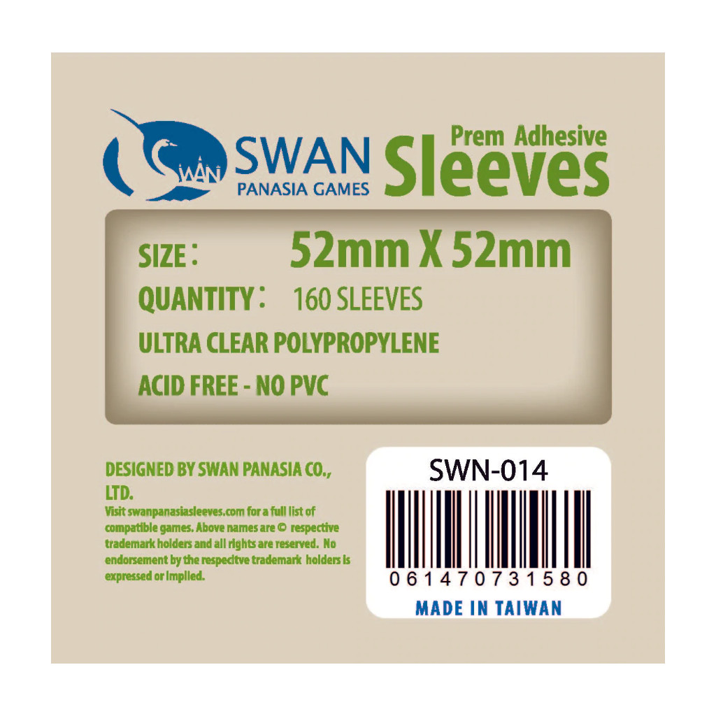 Swan Panasia - Card Sleeves Standard - 52x52mm - 160p