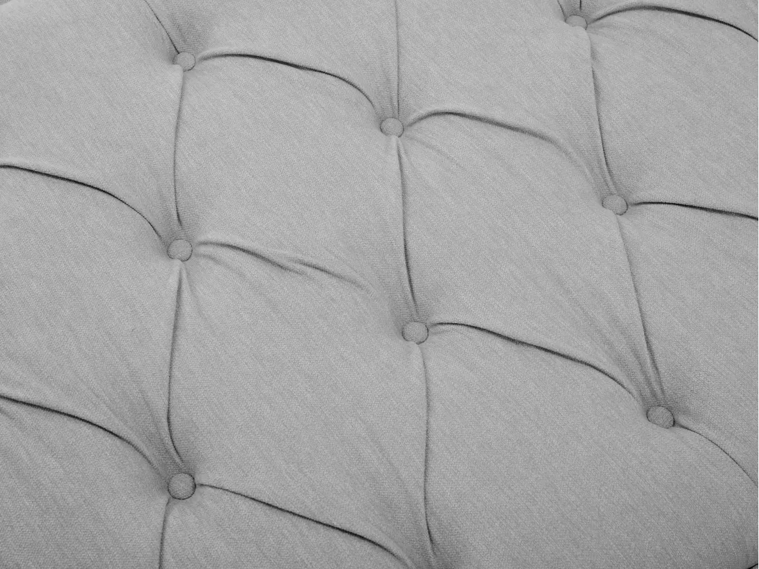 Tête de lit capitonnée 150 cm - Tissu - Gris clair - JOHENE