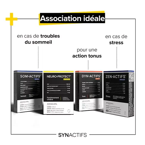 Aragan - Synactifs - NeuroProtect® - Função Cerebral - Ômega 3 - 60 cápsulas