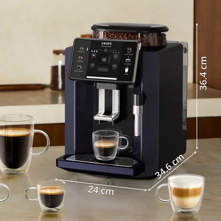 Set: Kaffeevollautomat Sensation und Reinigungsset