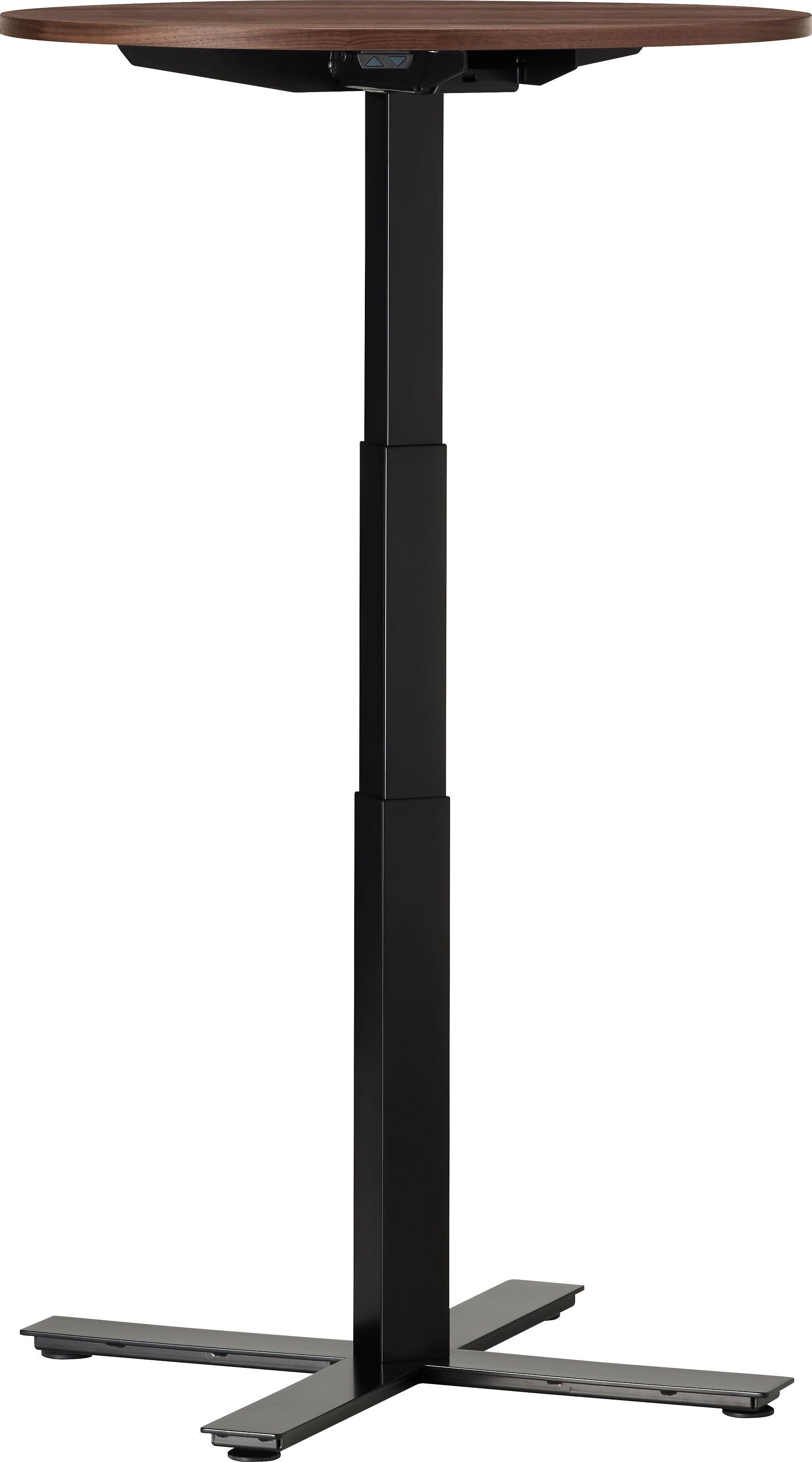 FLEXCUBE Besprechungstisch höhenverstellbar - Nussbaum / H: 62.5 cm