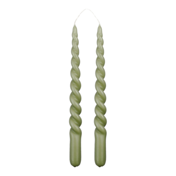 Twist dinerkaars donker groen 2 stuks - h29xd2,2cm