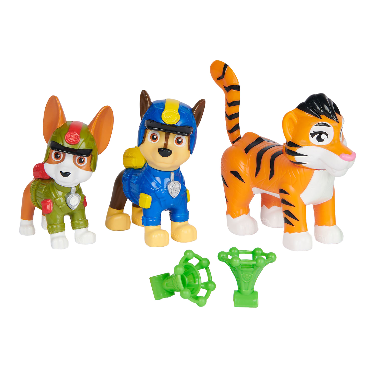 PAW Patrol Jungle Pups Speelfiguren - Chase, Tracker Tiger, 5dlg.