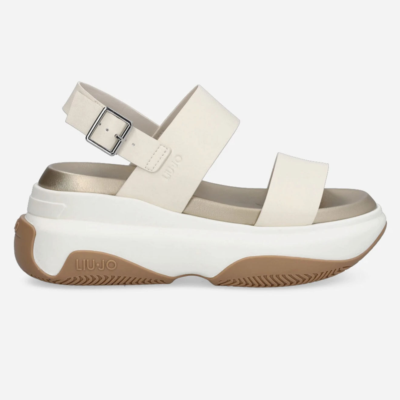 Liu-Jo Sandales plateforme June blanches
