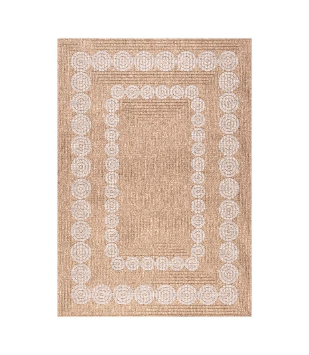 Tapis exterieur JUTE ART 8 en polypropylène doux et soyeux OEKO TEX