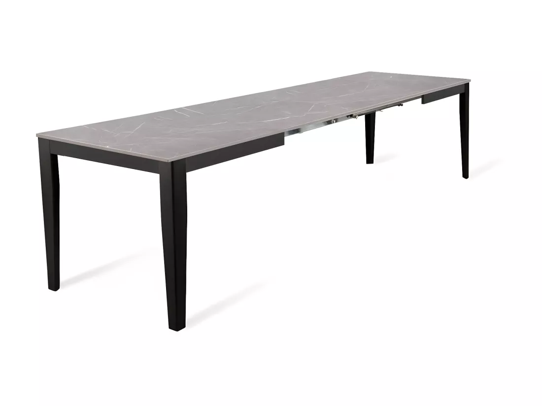 Big Table extensible (156/316 x 90 cm) en Mélamine Noir