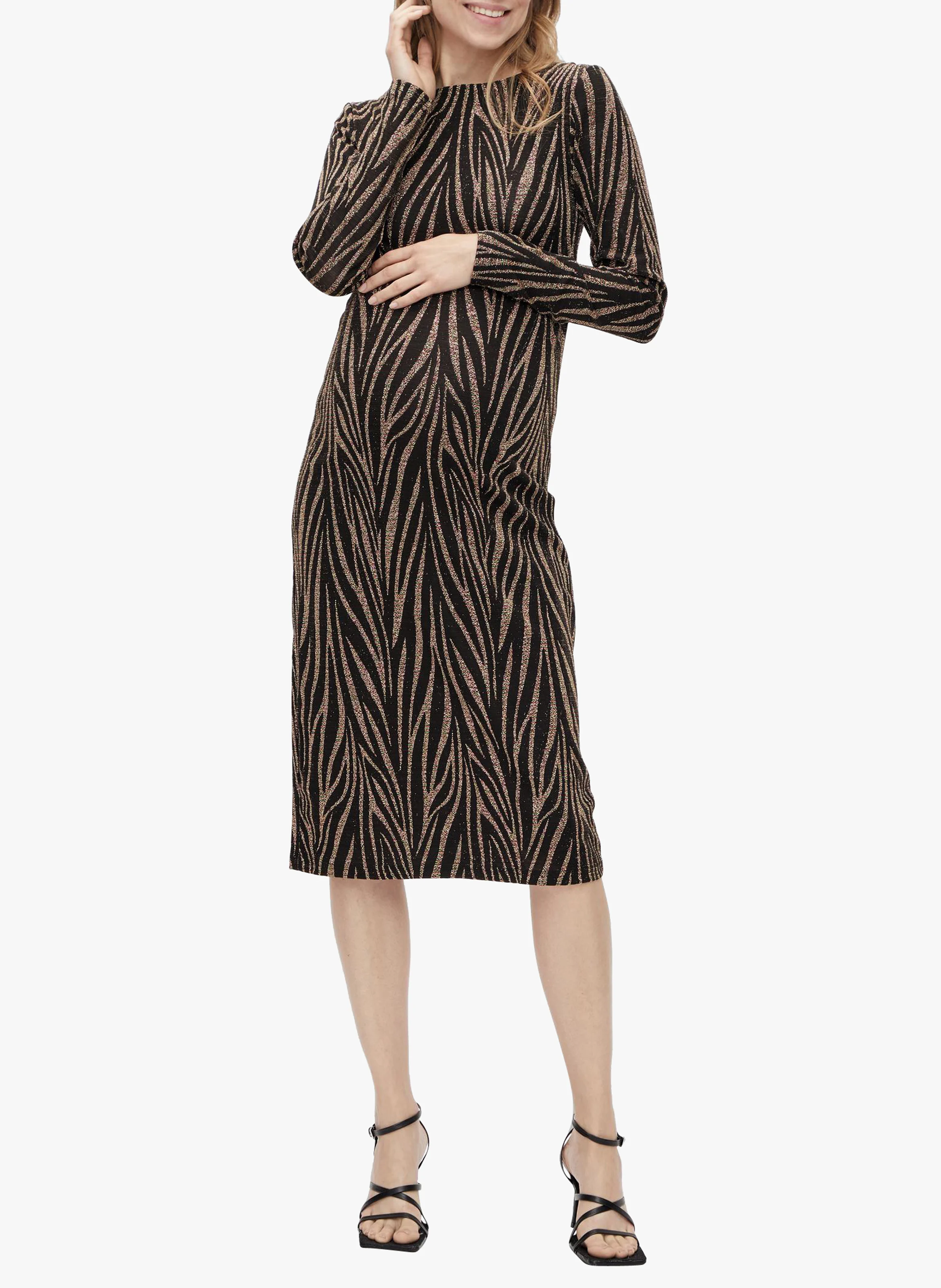 Robe de grossesse mi-longue | Noir
