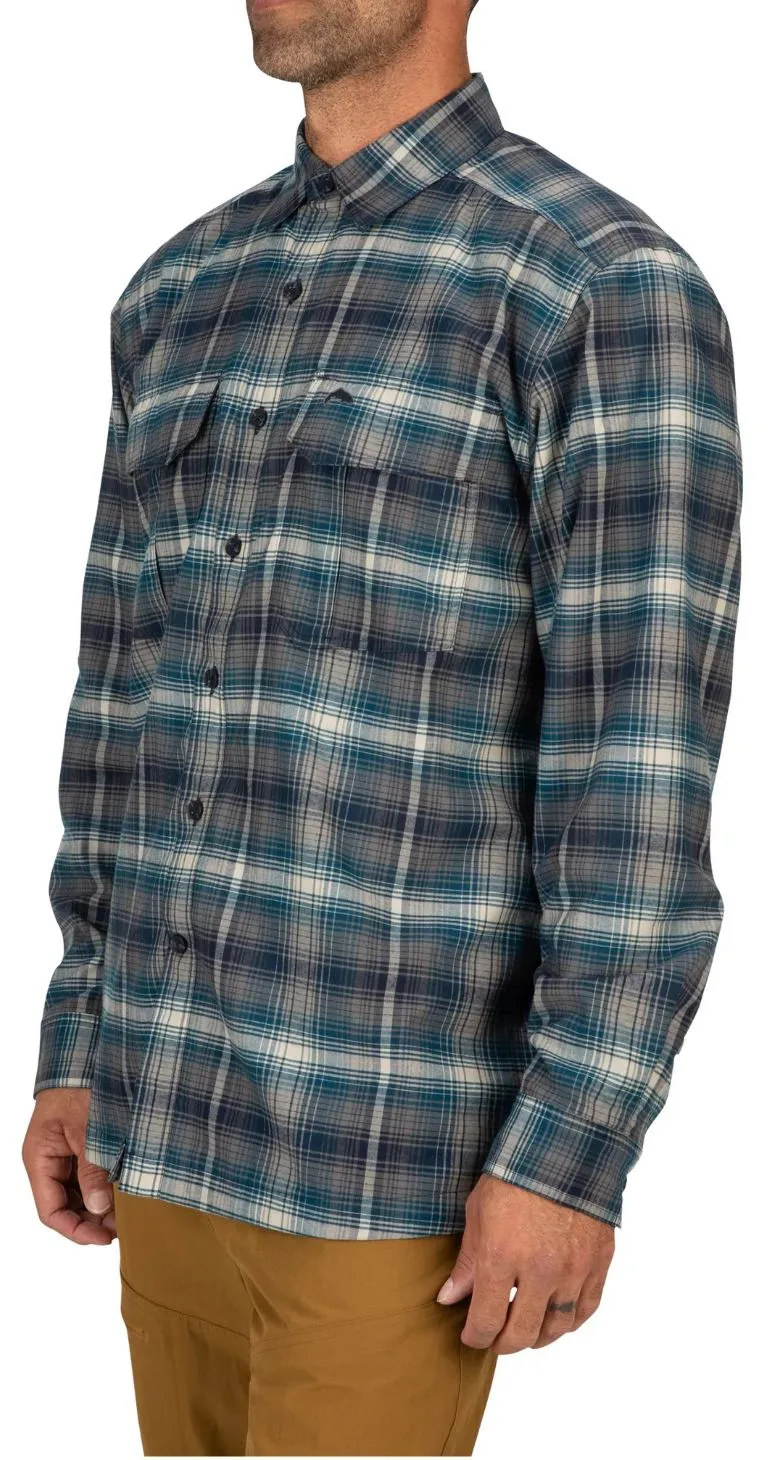 Simms Simms Coldweather Shirt Hickory Asym Ombre Plaid