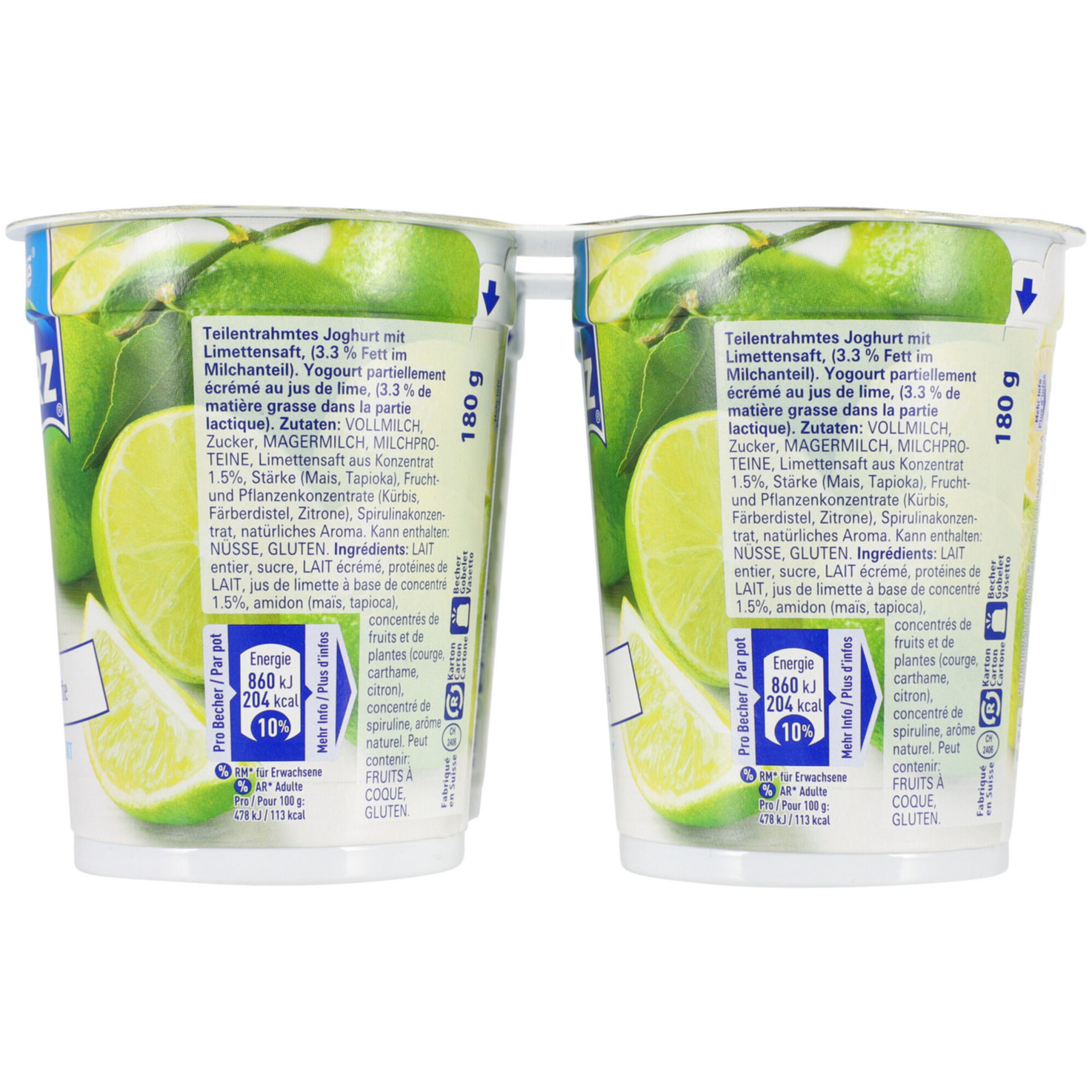 Hirz Joghurt Limette 4x180g