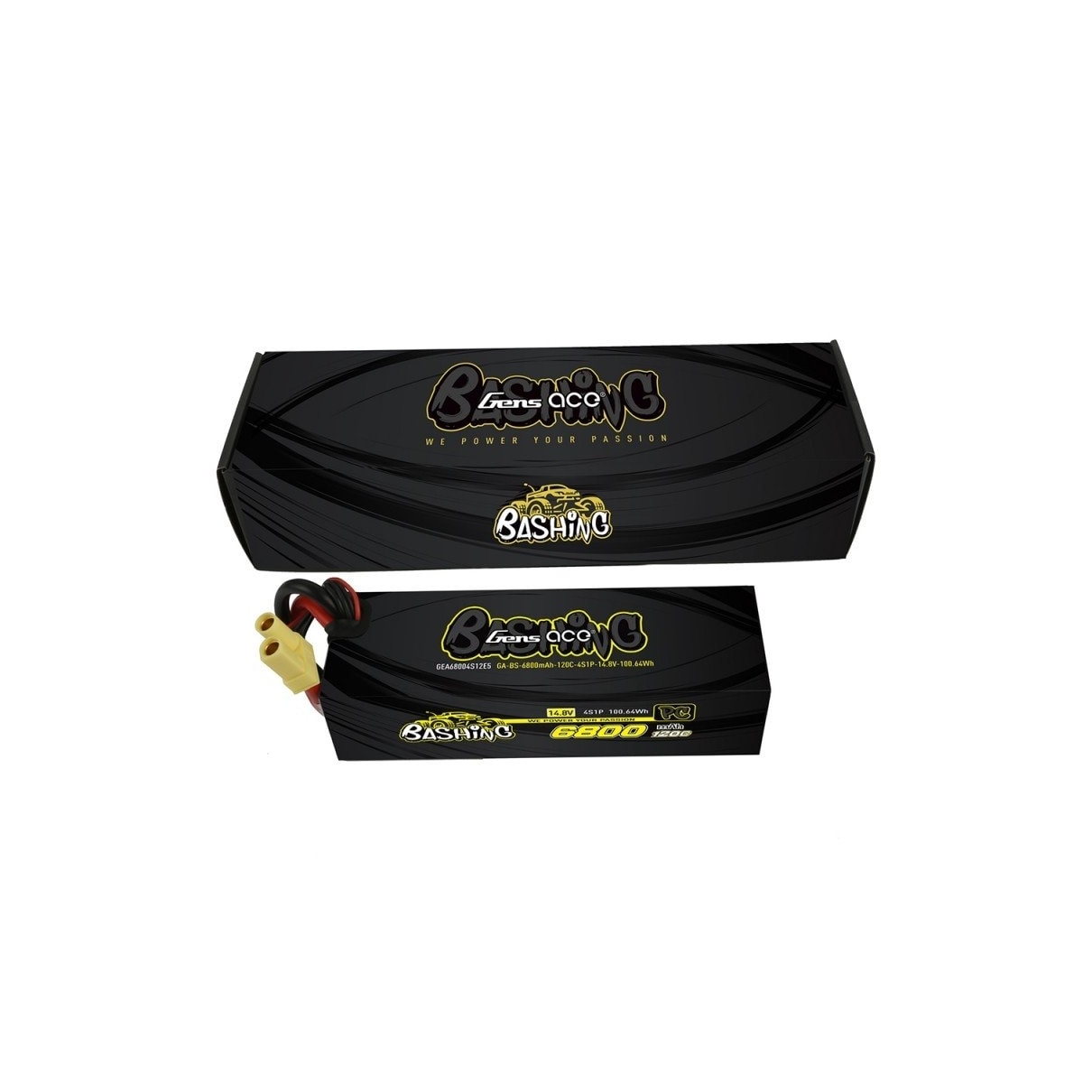 4s  6800mAh -120C - Gens Ace EC5 Bashing Series