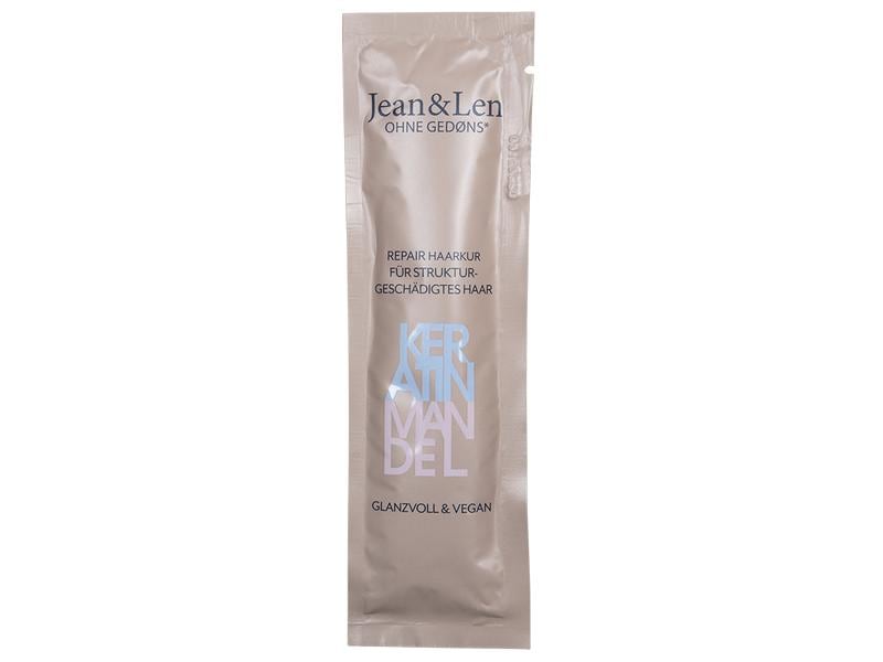 Jean & Len Haarkur Repair Keratin/Mandel 20 ml Natürliche und reparierende Pflegekur mit Anti-Frizz Effekt