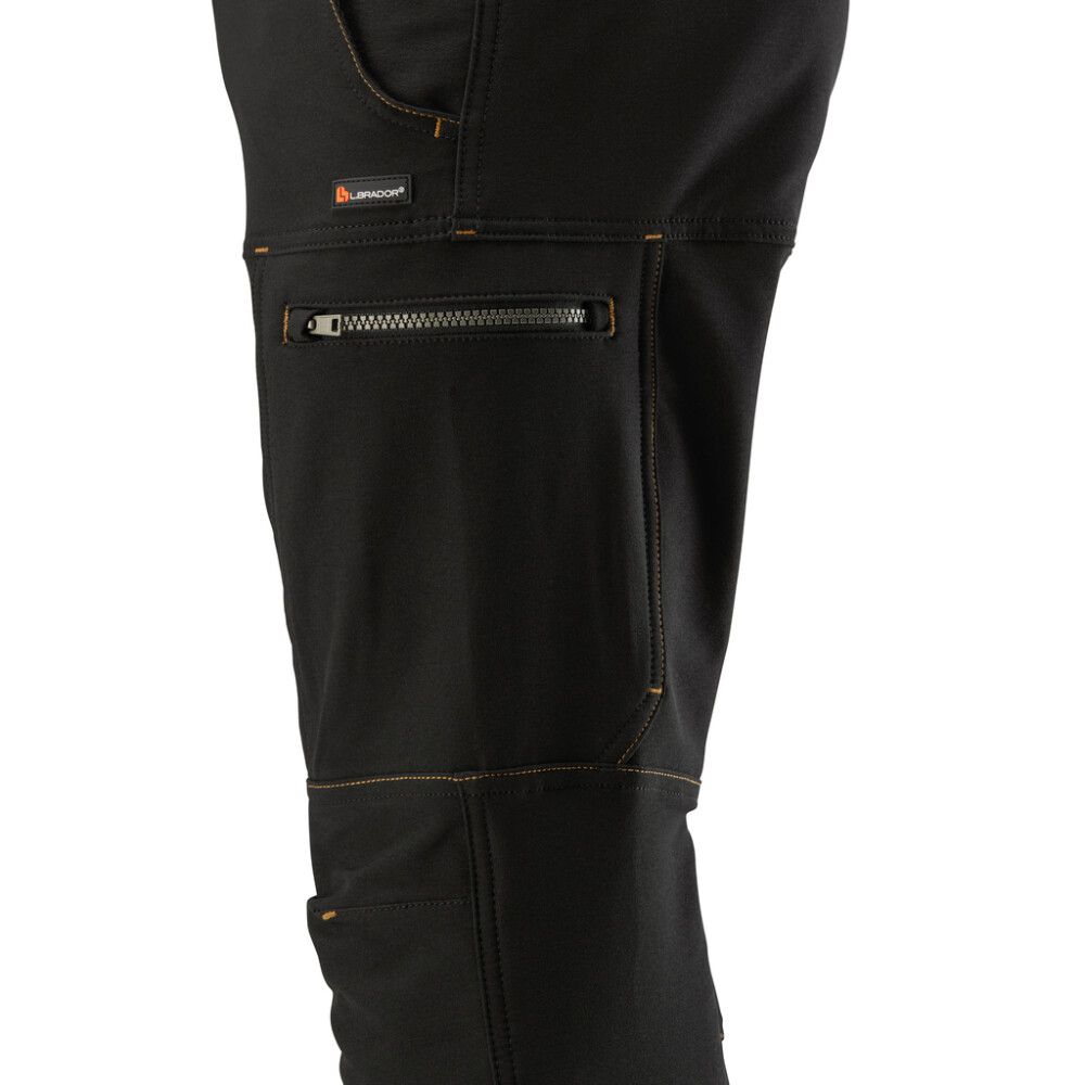 BUKSE L.BRADOR 1092P SVART STR 46