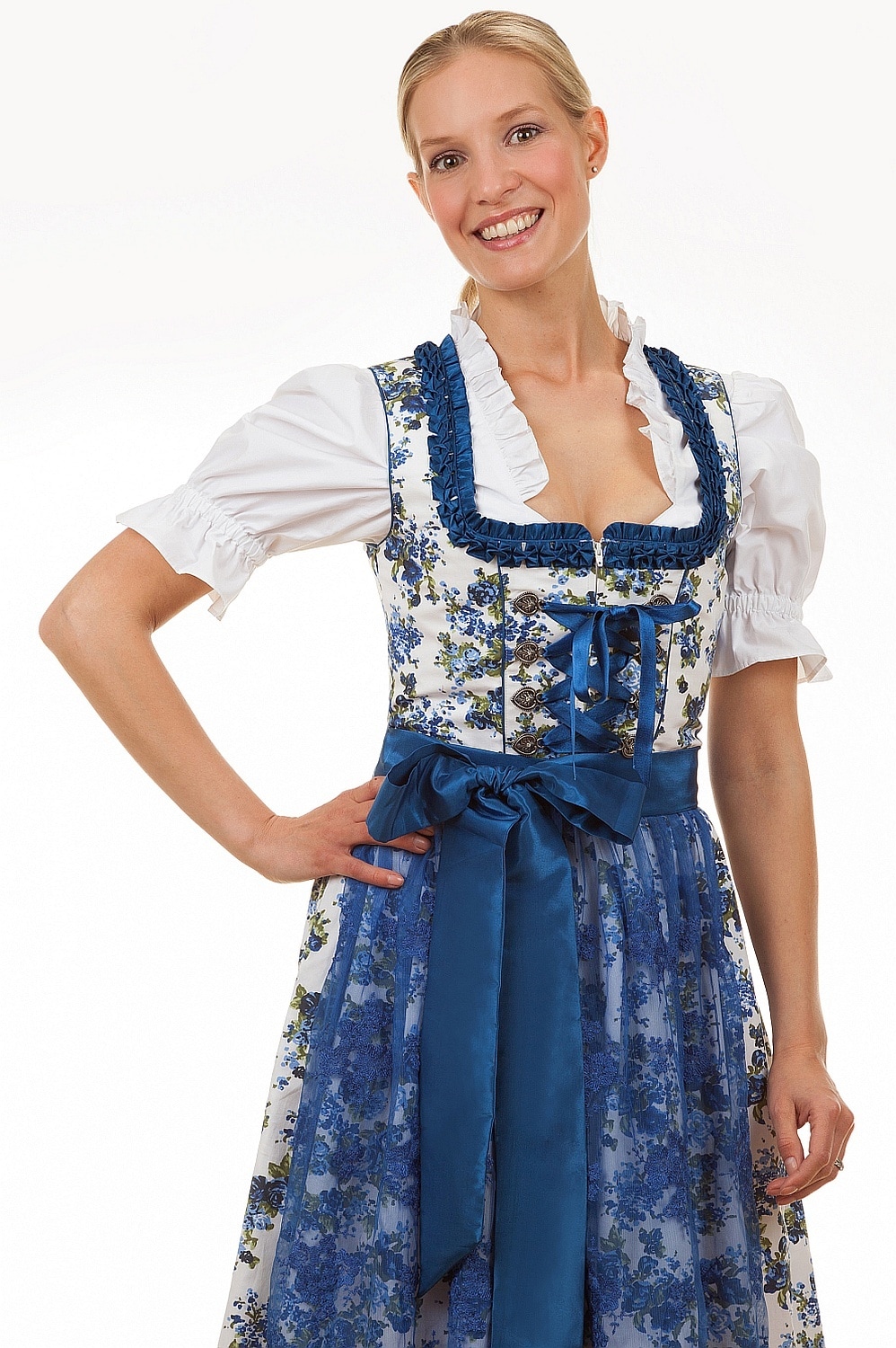 Midi Dirndl 2-teilig Estefania Blumen