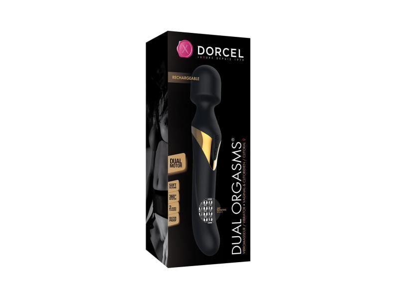 Marc Dorcel Stabvibrator Dual Orgasms 24 cm Intensiver Stabpulsator mit rotierenden Kugeln