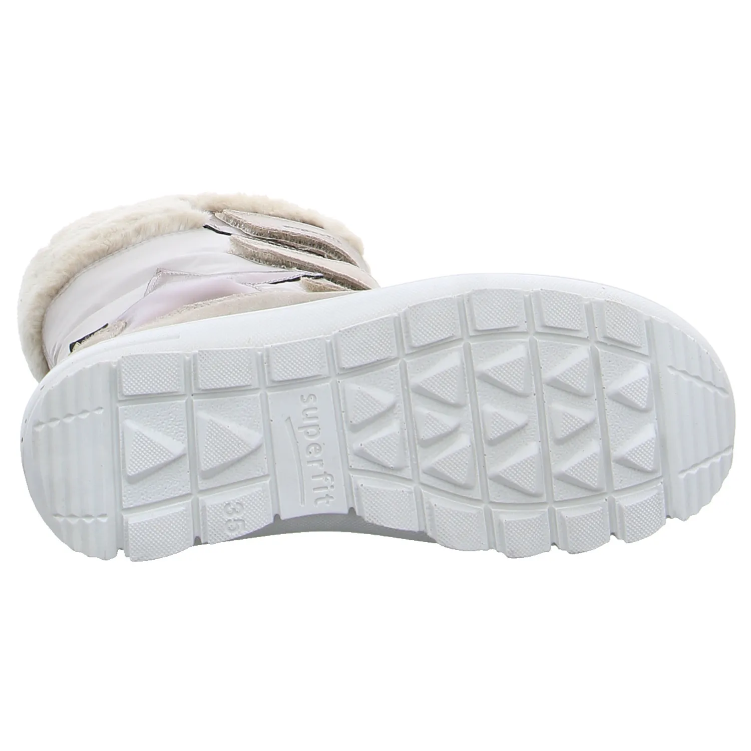 SUPERFIT Mädchen-Snowboot Membrane Beige Textil  Mädchen Winterstiefel