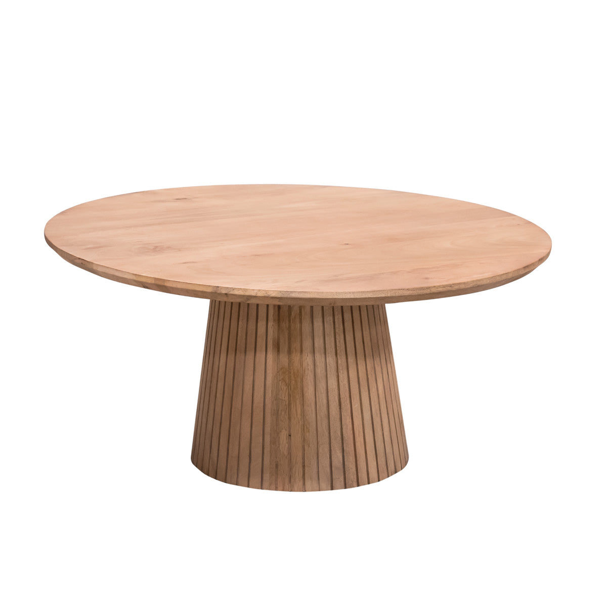 StarFurn - Salontafel Rond Naturel Hout - 80x80x38cm - Solana