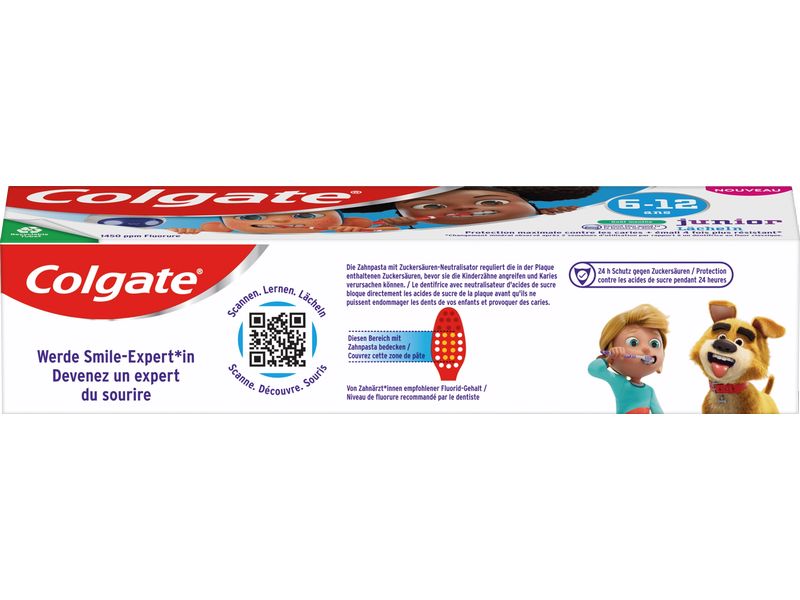 Colgate Zahnpasta Kids Junior Lächeln 75 ml Zahnpflege sorgt für maximalen Kariesschutz
