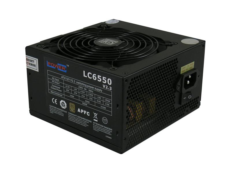 LC-Power Netzteil LC6550 V2.3 Super Silent 550 W 550 W ATX-Netzteil der Super Silent-Serie