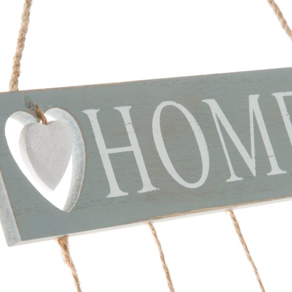Deko-Schriftzug HOME - blau - zum Aufhängen