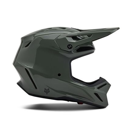 Casque cross Fox V3 RS CARBON SOLID 2025 - Noir