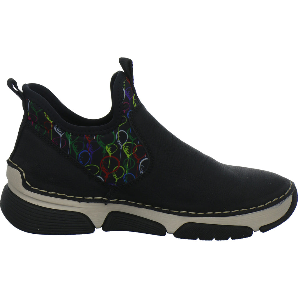 Rieker Stiefel Damen Schwarz-kombi
