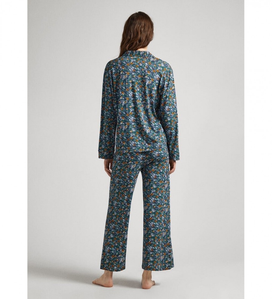 Pijama floral azul-marinho da Pepe Jeans