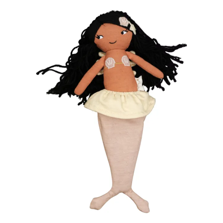 Fabelab Poupée Sirène Corali en coton bio | Corail