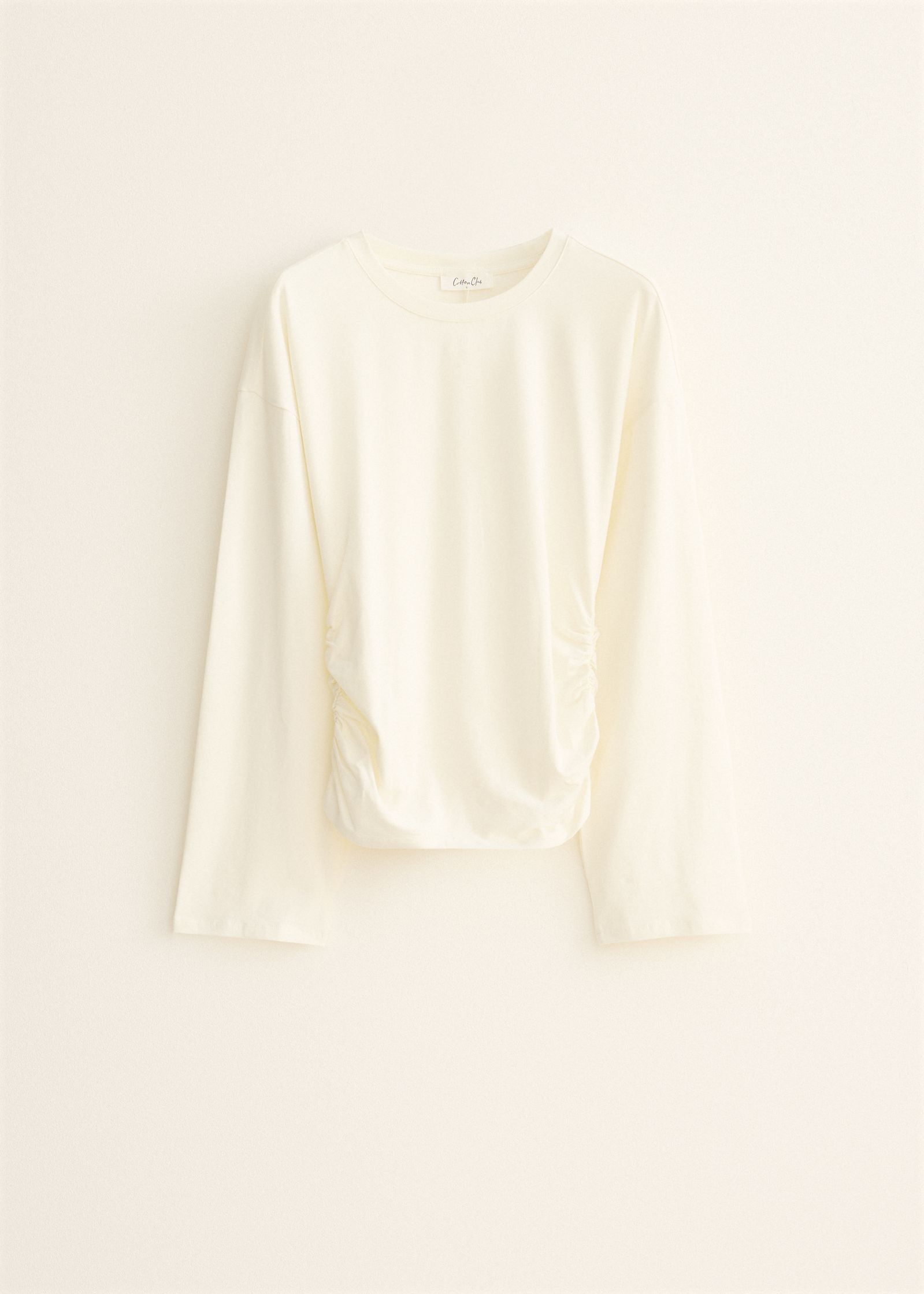 Longsleeve met zijplooi