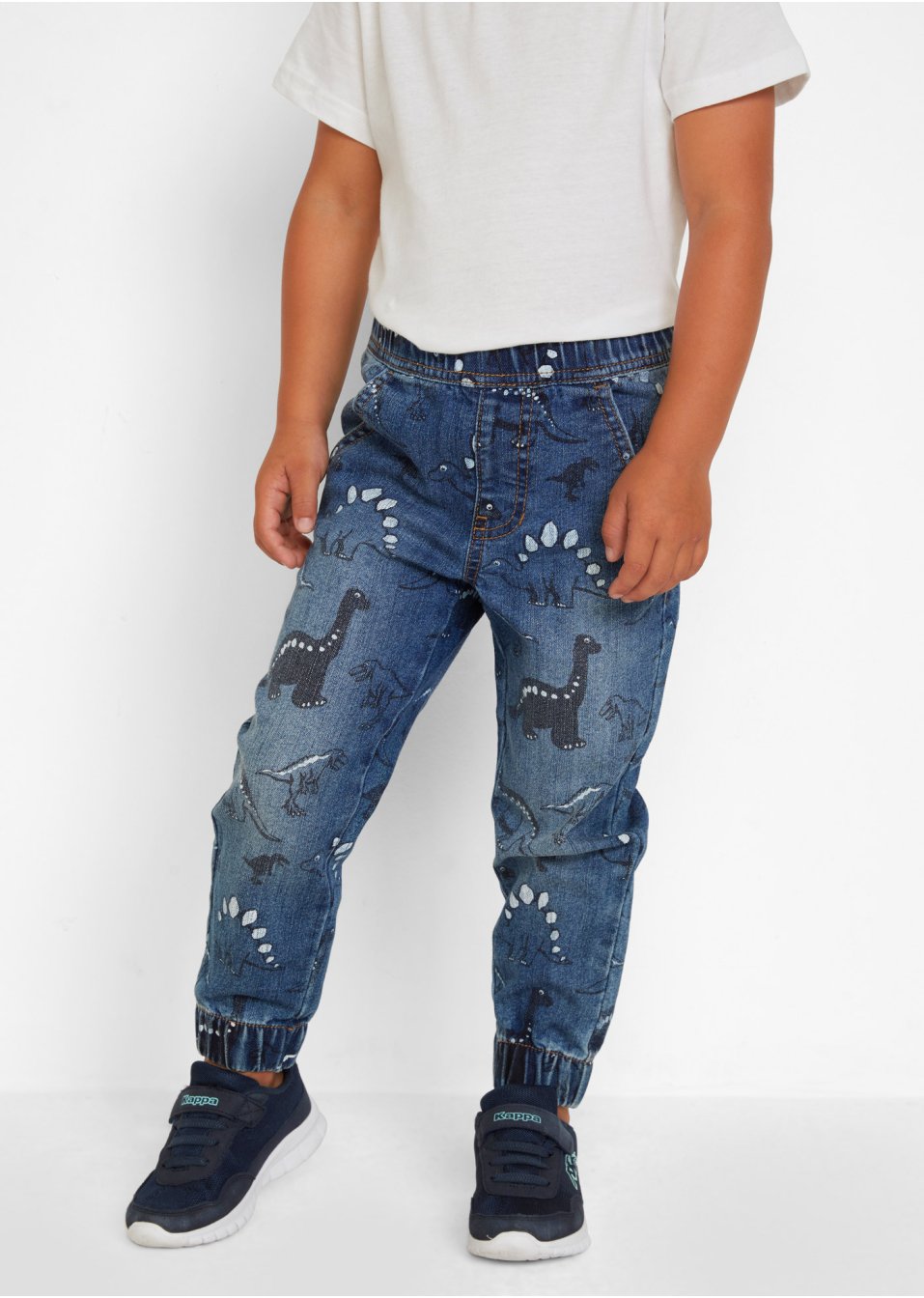 Jean sweat pour garçon avec imprimé, Slim Fit