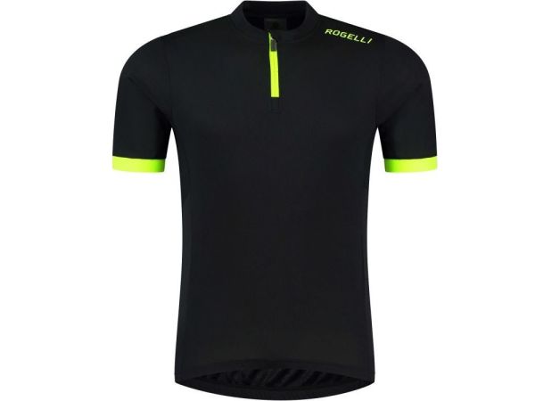 Rogelli Core Kortærmet Cykeltrøje, Black/Fluor