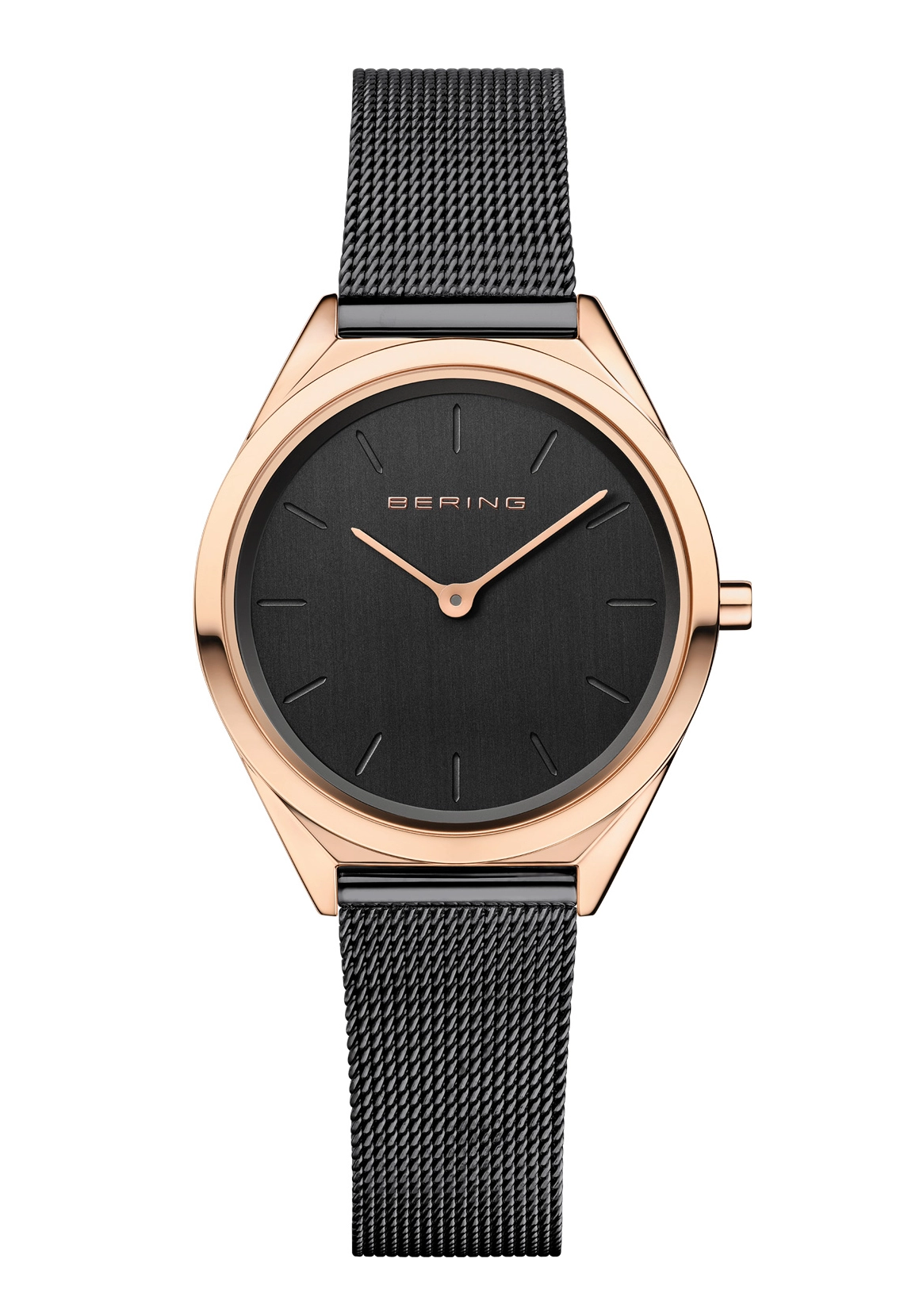 BERING Damenuhr Ultra Slim 4.8 Schwarz 17031-166